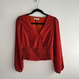 Madewell Floral Blouse Size Medium Like New